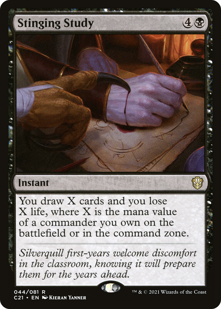 Stinging Study (C21-044) [Commander 2021]
