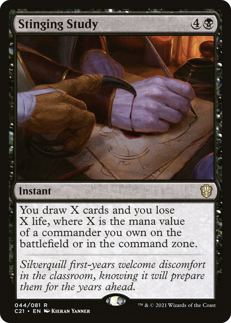 Stinging Study (C21-044) [Commander 2021]