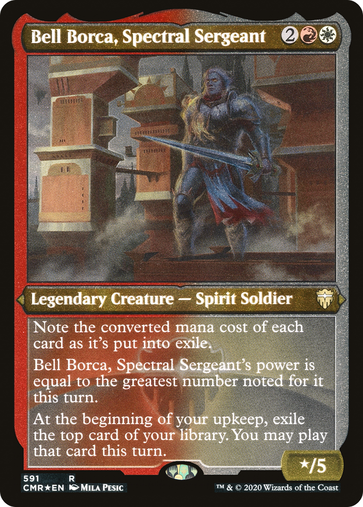 Bell Borca, Spectral Sergeant (CMR-591) [Commander Legends] Etched Foil