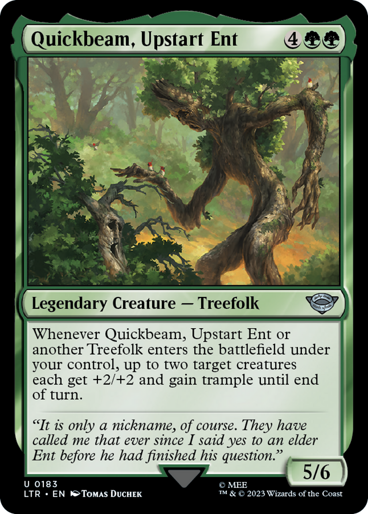 Quickbeam, Upstart Ent (LTR-183) [The Lord of the Rings: Tales of Middle-earth] Foil
