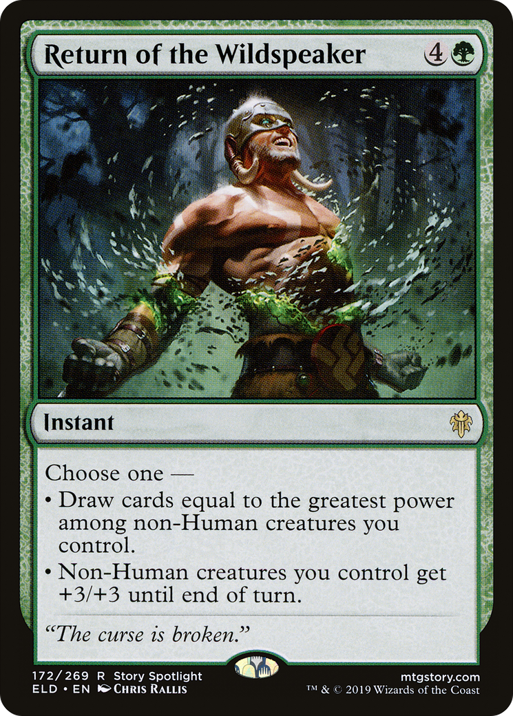Return of the Wildspeaker (ELD-172) [Throne of Eldraine]