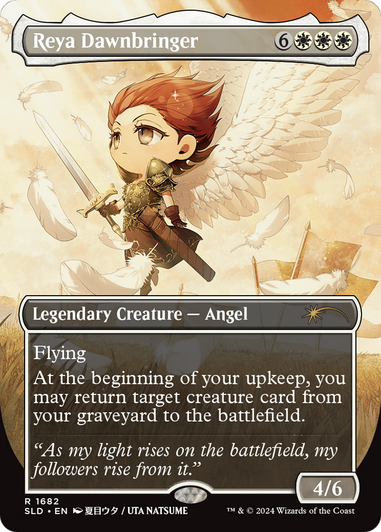 Reya Dawnbringer (SLD-1682) (Borderless) [Secret Lair Drop] Foil