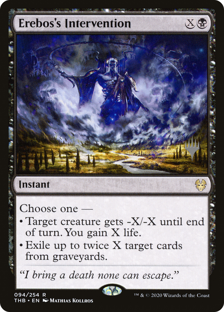 Erebos's Intervention (PPTHB-94P) [Theros Beyond Death Promos] Foil