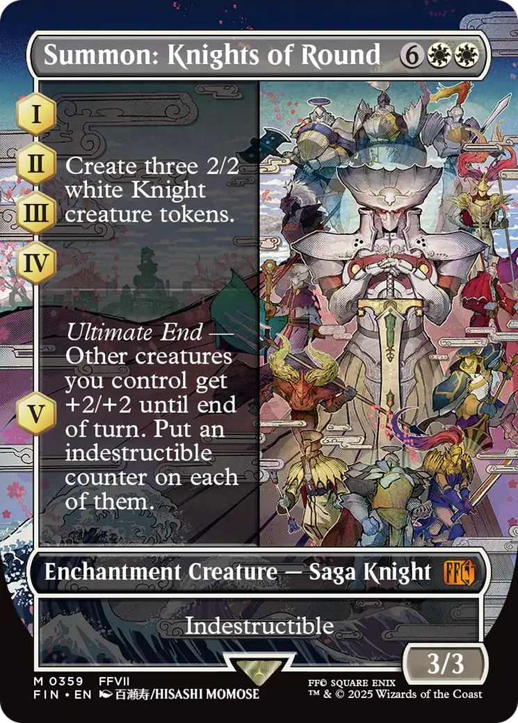 Summon: Knights of Round (Borderless) (FIN-359) [FINAL FANTASY] (Borderless)