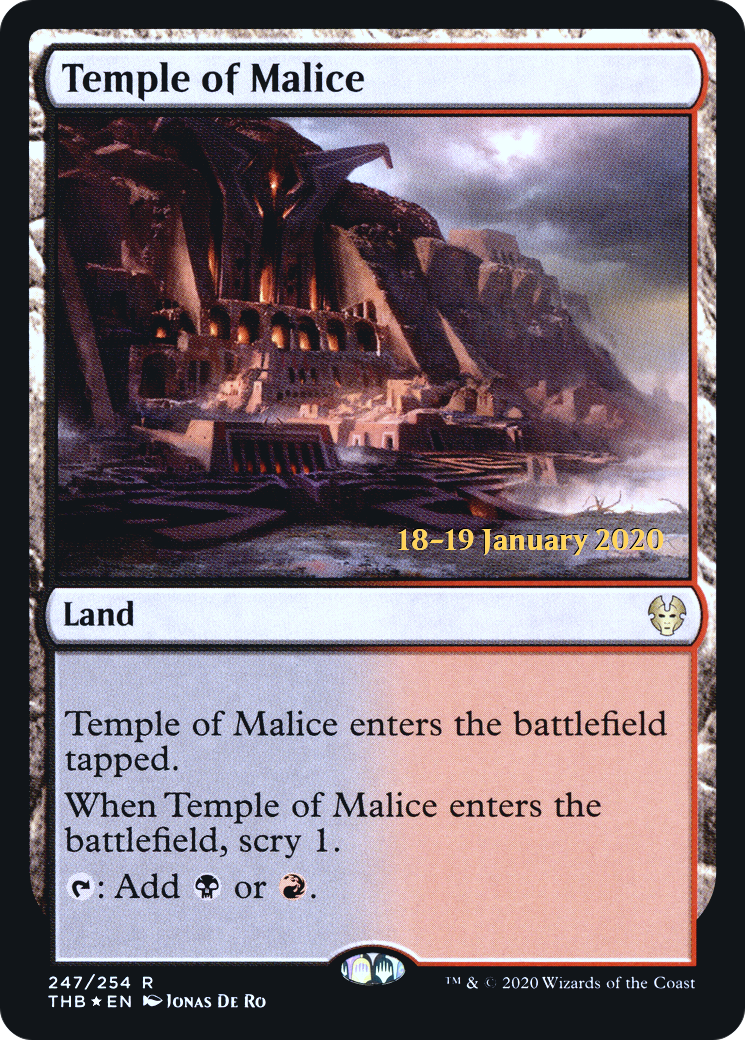 Temple of Malice (PRE-247S) [Theros Beyond Death Promos] Foil