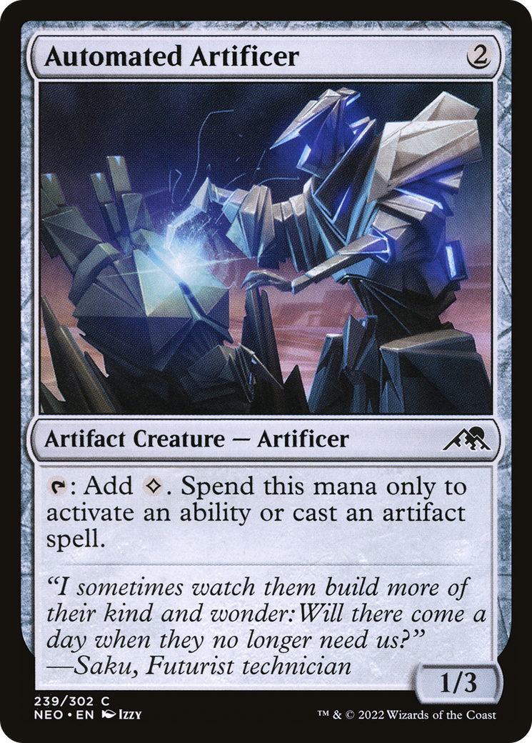 Automated Artificer (NEO-239) [Kamigawa: Neon Dynasty] Foil