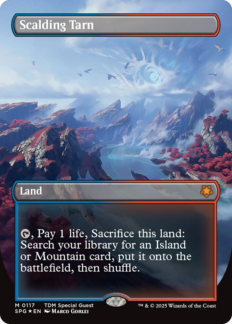 Scalding Tarn (Borderless) (Dragonscale Foil) (SPG-117) [Special Guests] (Borderless) Foil