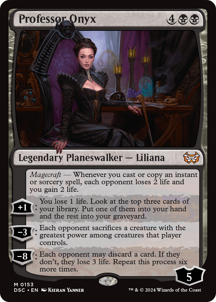 Professor Onyx (DSC-153) [Duskmourn: House of Horror Commander]