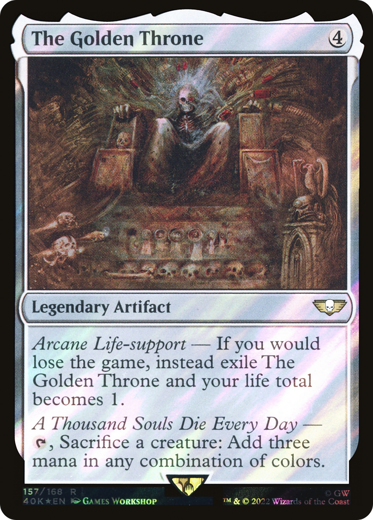 The Golden Throne (Surge Foil) (40K-157) [Warhammer 40,000 Commander] Foil