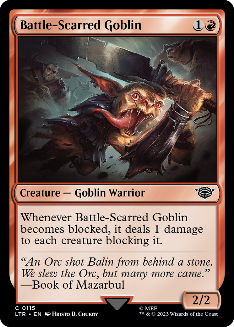 Battle-Scarred Goblin (LTR-115) [The Lord of the Rings: Tales of Middle-earth]