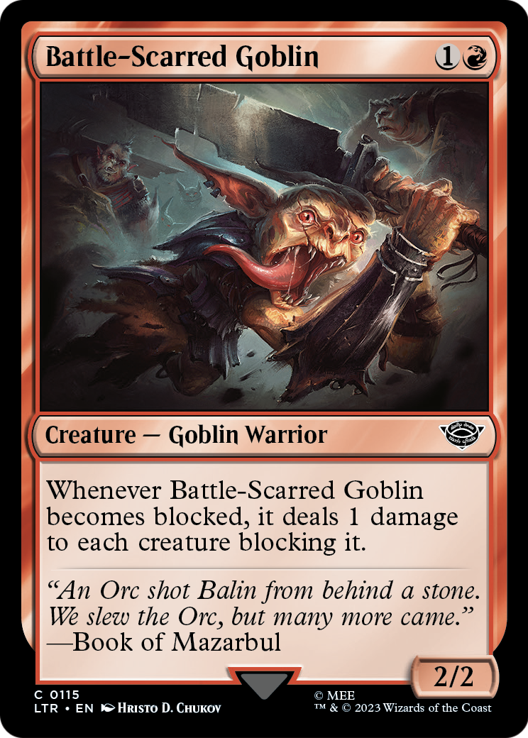 Battle-Scarred Goblin (LTR-115) [The Lord of the Rings: Tales of Middle-earth]