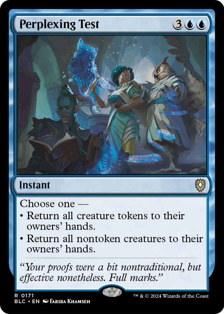 Perplexing Test (BLC-171) [Bloomburrow Commander]