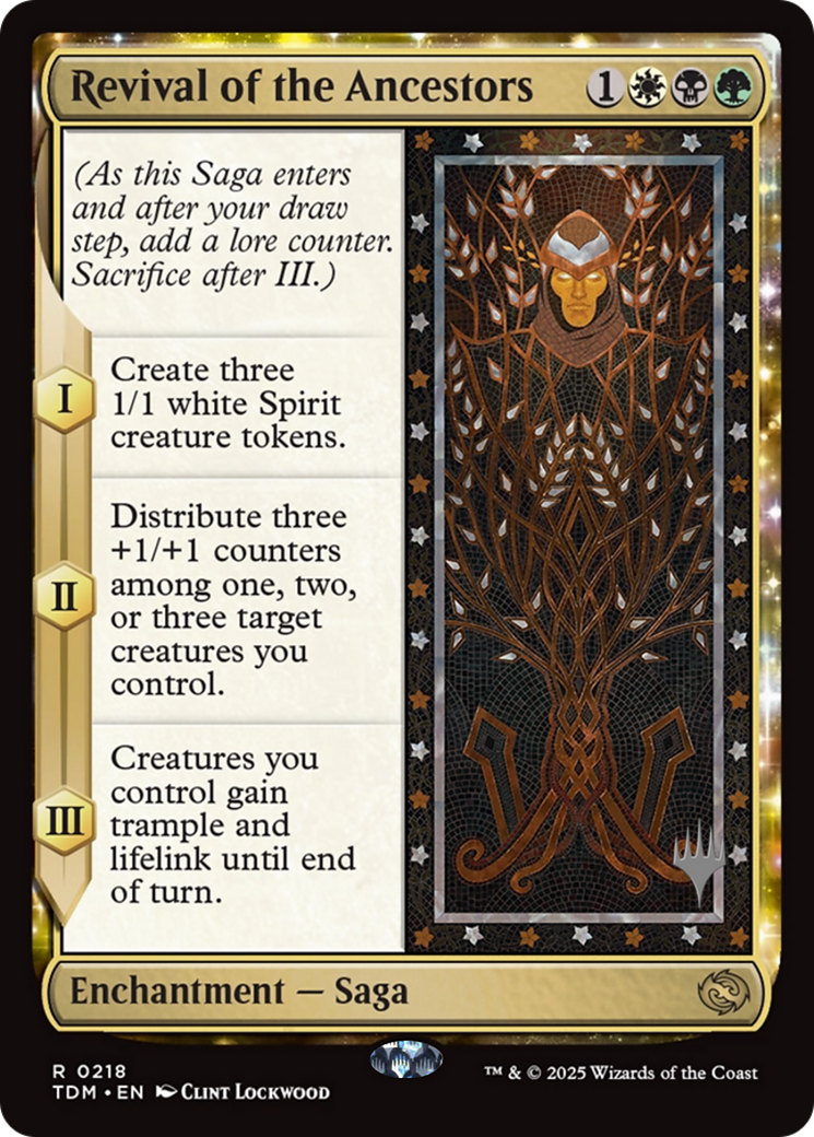 Revival of the Ancestors (PPTDM-218) [Promo Pack: Tarkir: Dragonstorm] Foil
