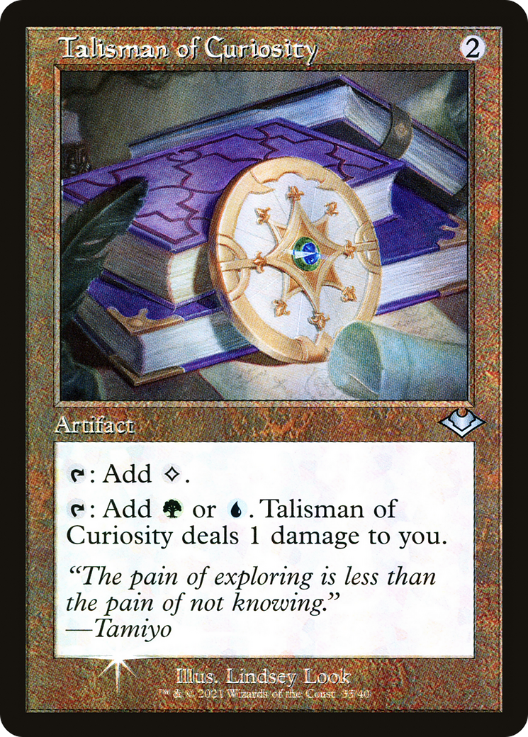 Talisman of Curiosity (Retro Frame) (MH1-035) [Modern Horizons 1 Timeshifts] Foil