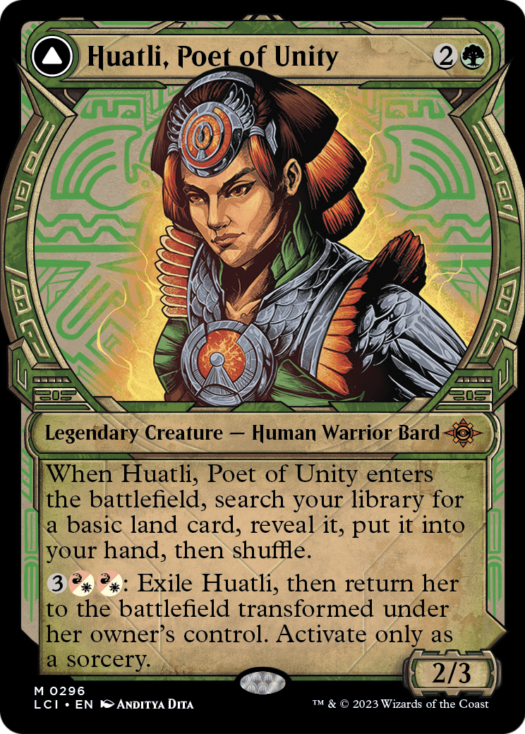 Huatli, Poet of Unity (Showcase) (LCI-296) [The Lost Caverns of Ixalan]