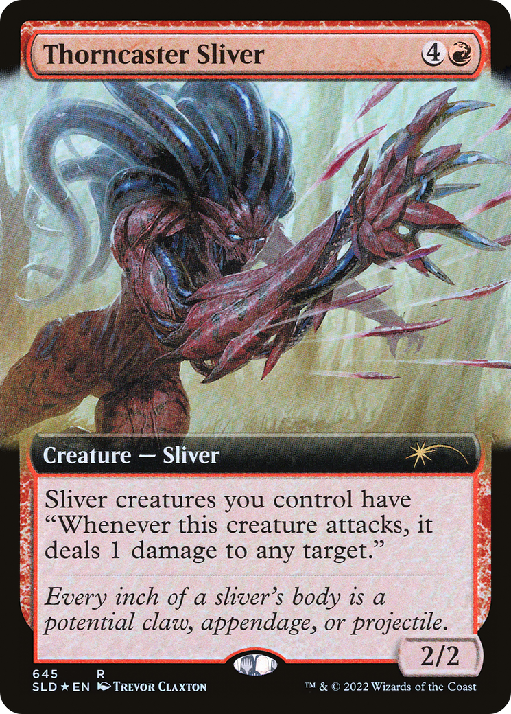 Thorncaster Sliver (Extended Art) (SLD-645) [Secret Lair Drop] Foil