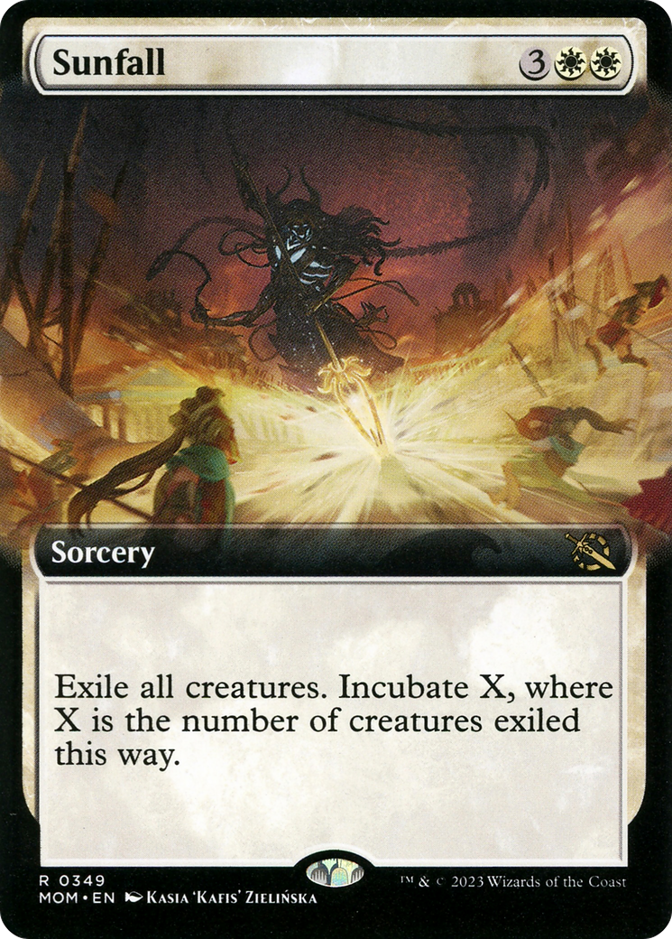 Sunfall (MOM-349) [March of the Machine]: (Extended Art) Foil