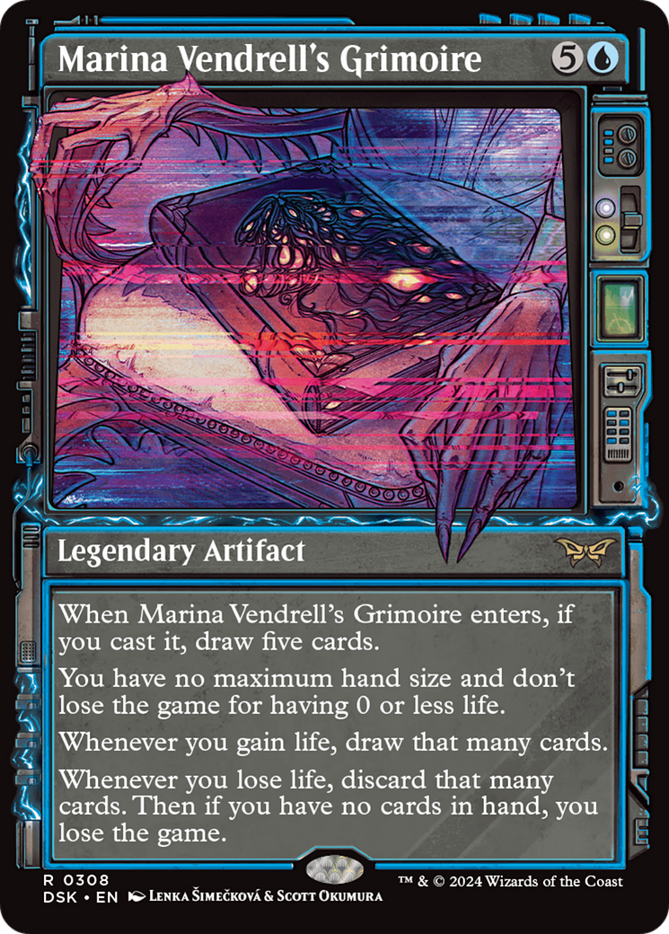 Marina Vendrell's Grimoire (DSK-308) [Duskmourn: House of Horror]: (Showcase) Foil