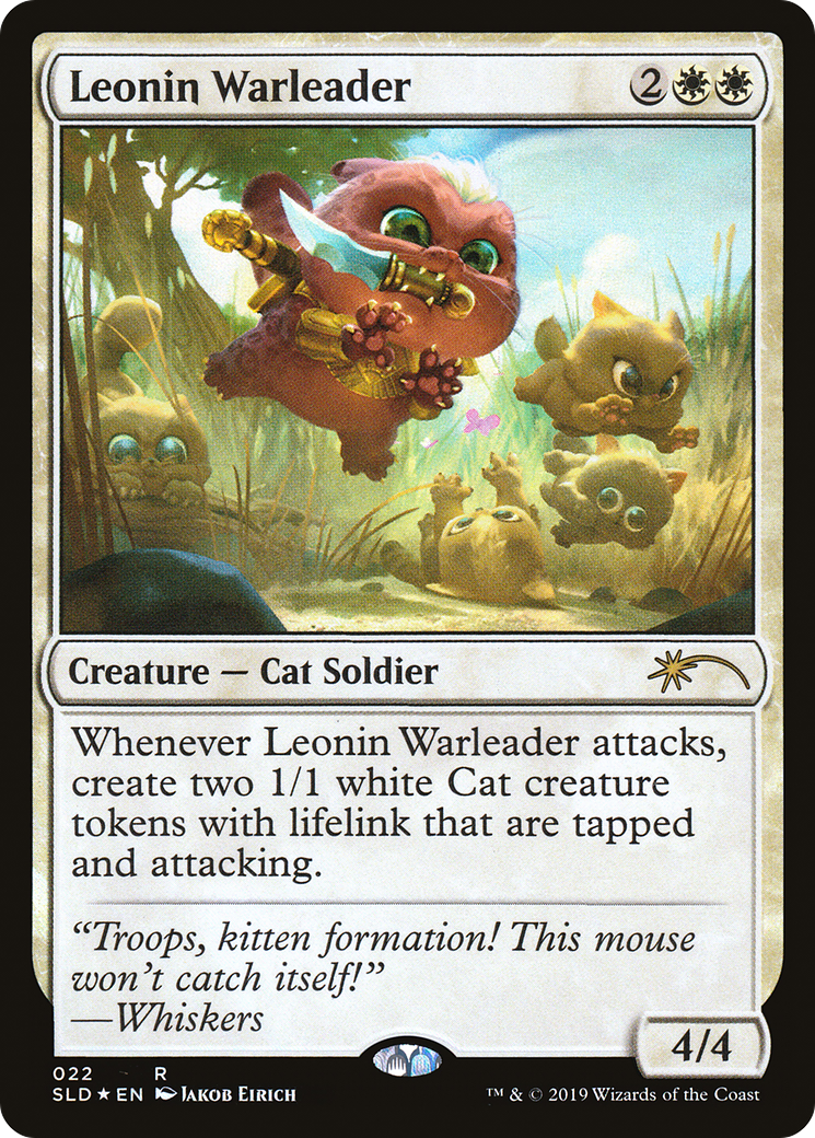 Leonin Warleader (SLD-022) [Secret Lair Drop] Foil