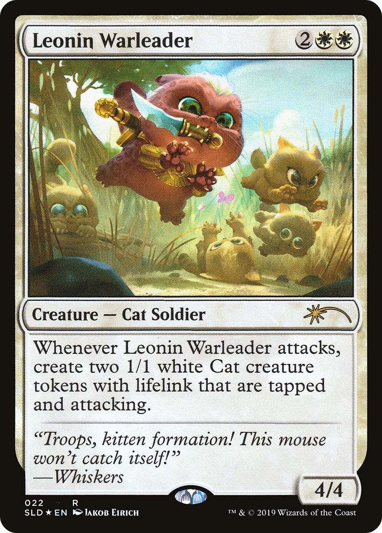 Leonin Warleader (SLD-022) [Secret Lair Drop] Foil