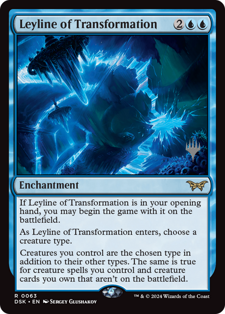 Leyline of Transformation (PPDSK-063) [Promo Pack: Duskmourn: House of Horror Promos]