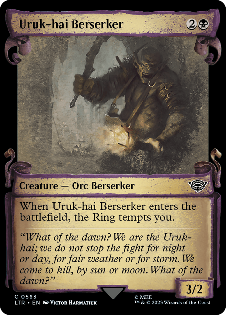 Uruk-hai Berserker (LTR-563) [The Lord of the Rings: Tales of Middle-earth]: (Showcase)