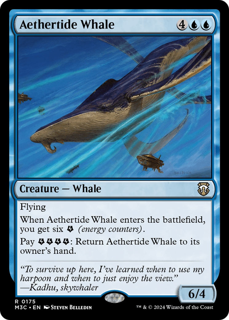 Aethertide Whale (M3C-175) [Modern Horizons 3 Commander] Foil