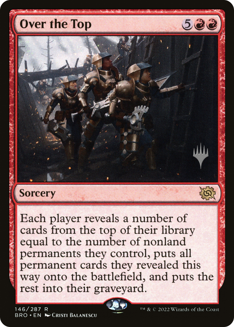 Over the Top (PPBRO-146P) [The Brothers' War Promos] Foil