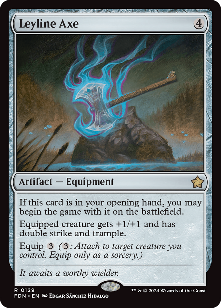 Leyline Axe (FDN-129) [Foundations] Foil