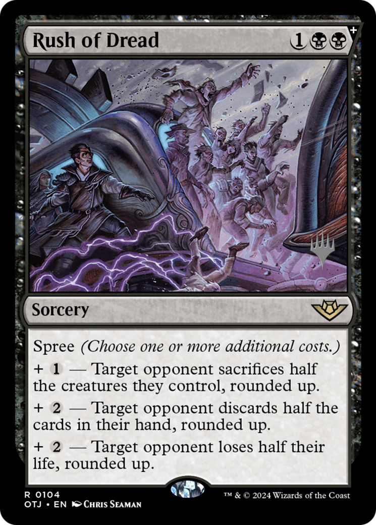Rush of Dread (PPOTJ-104P) [Outlaws of Thunder Junction Promos]
