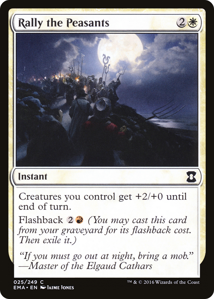 Rally the Peasants (EMA-025) [Eternal Masters] Foil