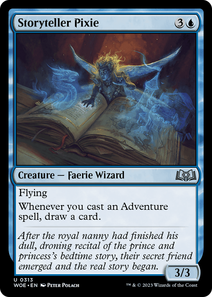 Storyteller Pixie (WOE-313) [Wilds of Eldraine] Foil