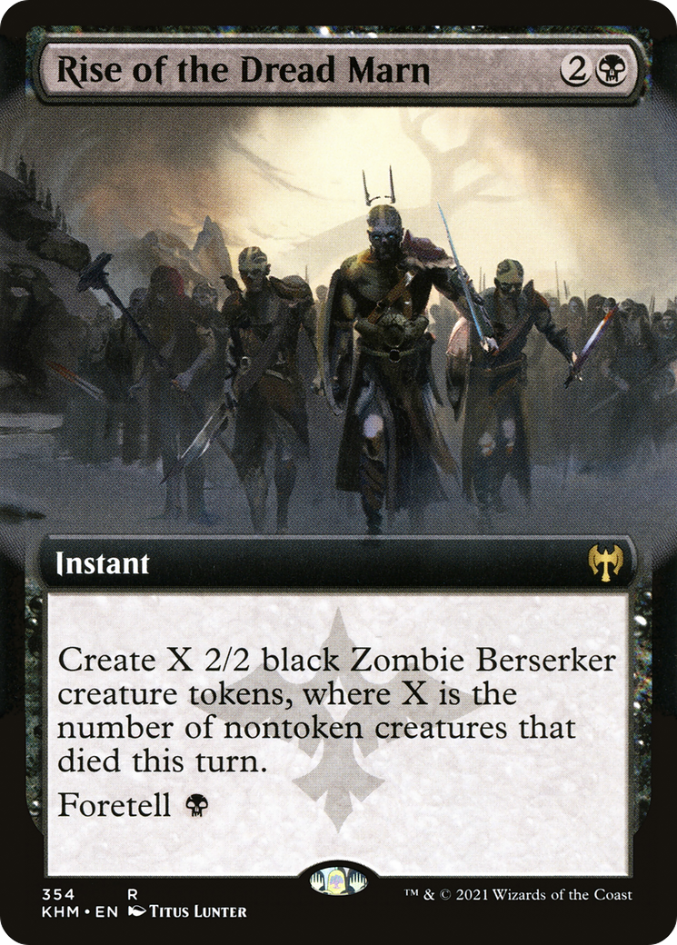 Rise of the Dread Marn (KHM-354) [Kaldheim]: (Extended Art) Foil