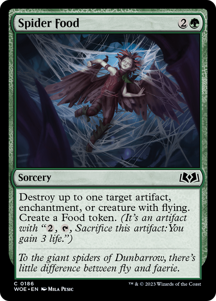 Spider Food (WOE-186) [Wilds of Eldraine] Foil