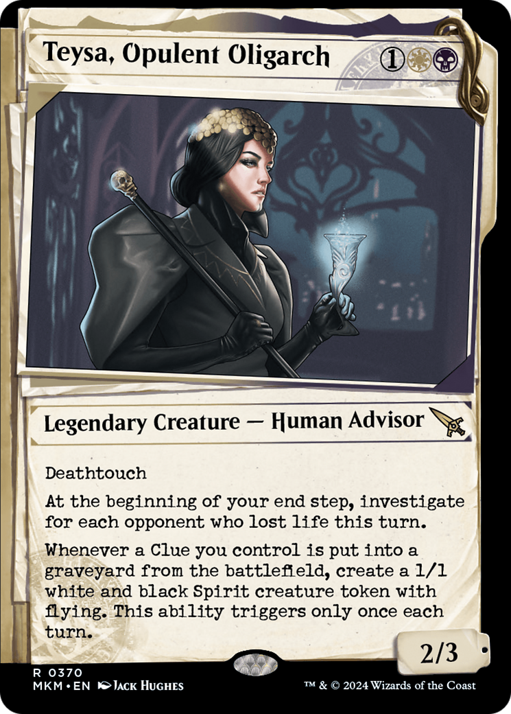 Teysa, Opulent Oligarch (MKM-370) [Murders at Karlov Manor]: (Showcase) Foil