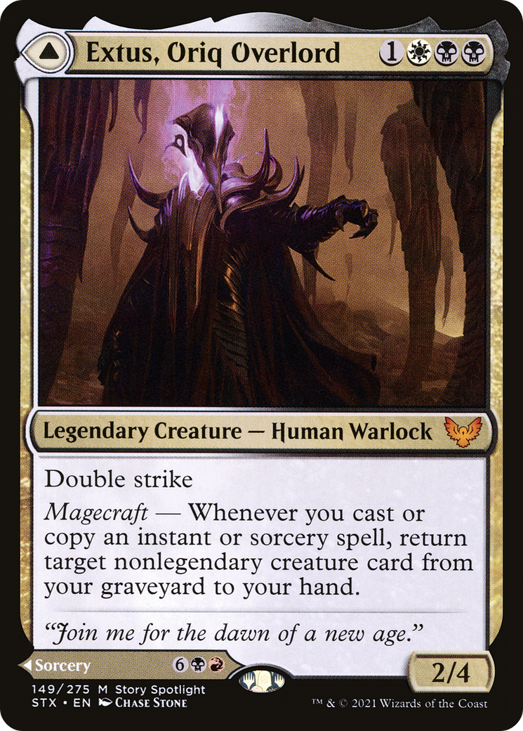 Extus, Oriq Overlord // Awaken the Blood Avatar (STX-149) [Strixhaven: School of Mages] Foil