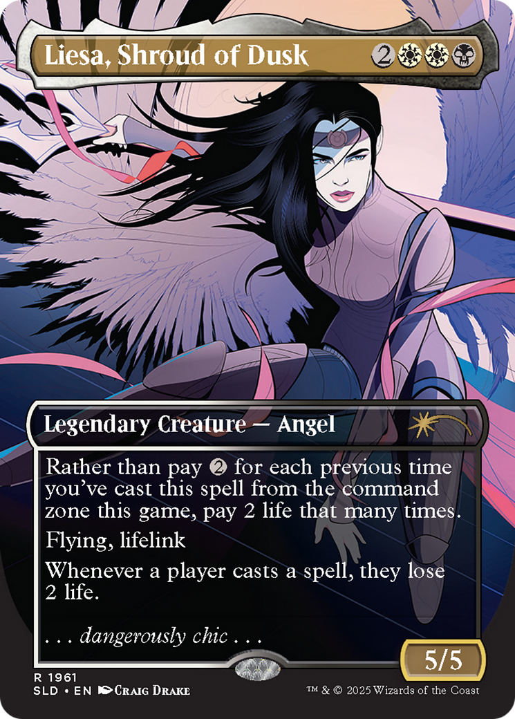 Liesa, Shroud of Dusk (SLD-1961) [Secret Lair Drop] (Borderless) Foil