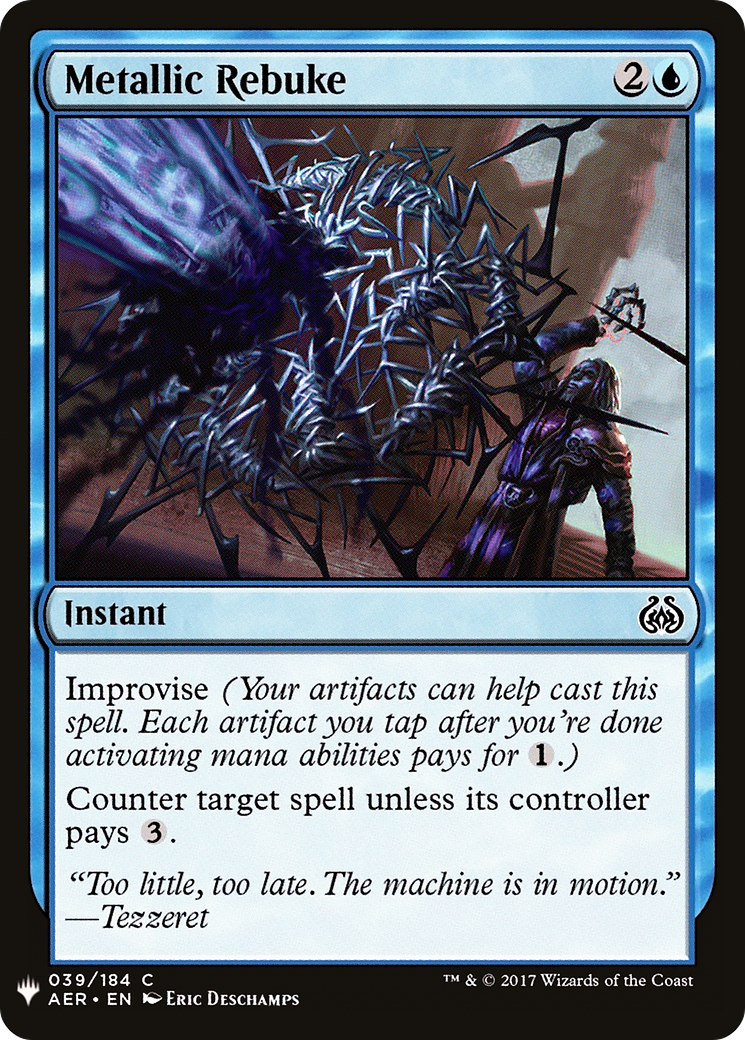 Metallic Rebuke (LIST-AER-39) [The List]