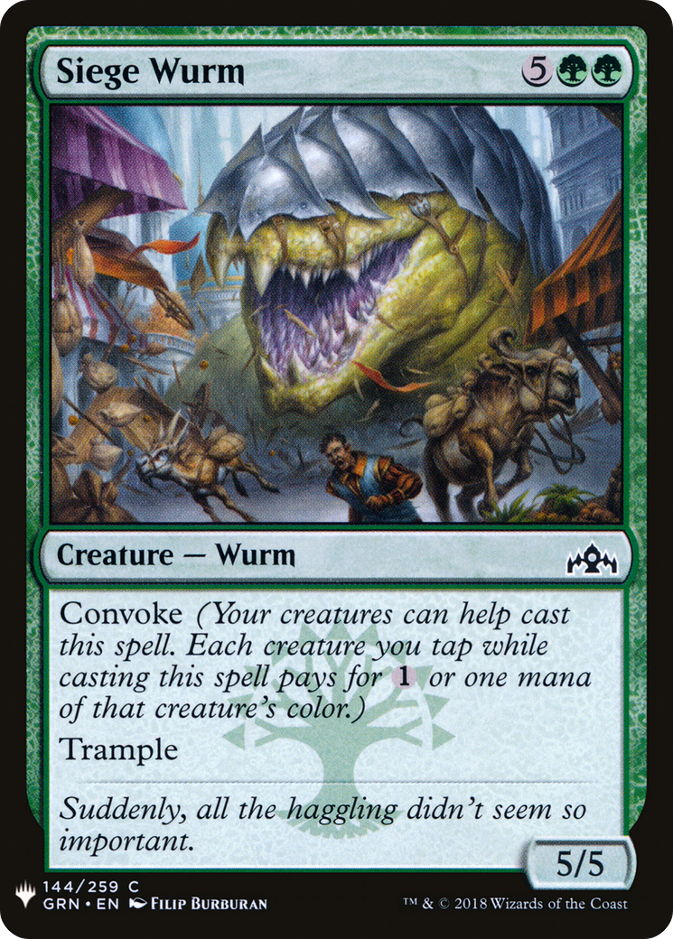 Siege Wurm (LIST-GRN-144) [The List]
