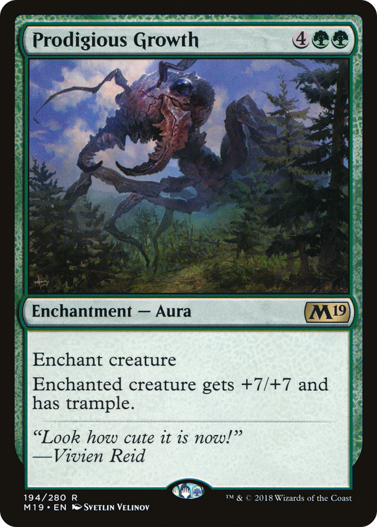 Prodigious Growth (M19-194) [Core Set 2019] Foil