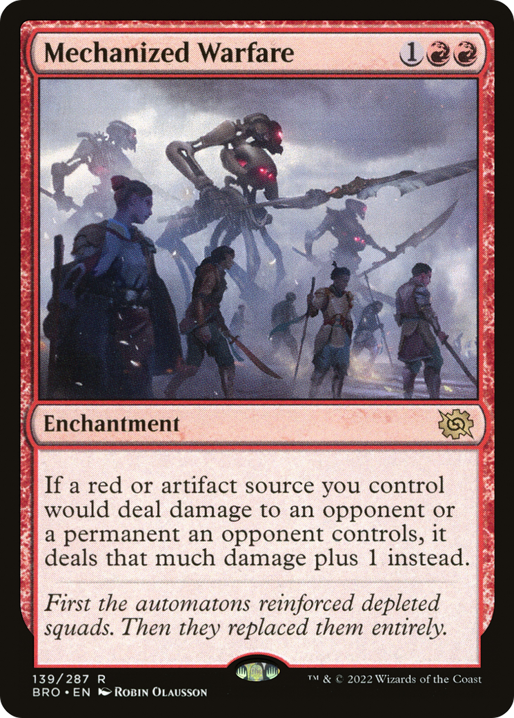 Mechanized Warfare (BRO-139) [The Brothers' War] Foil