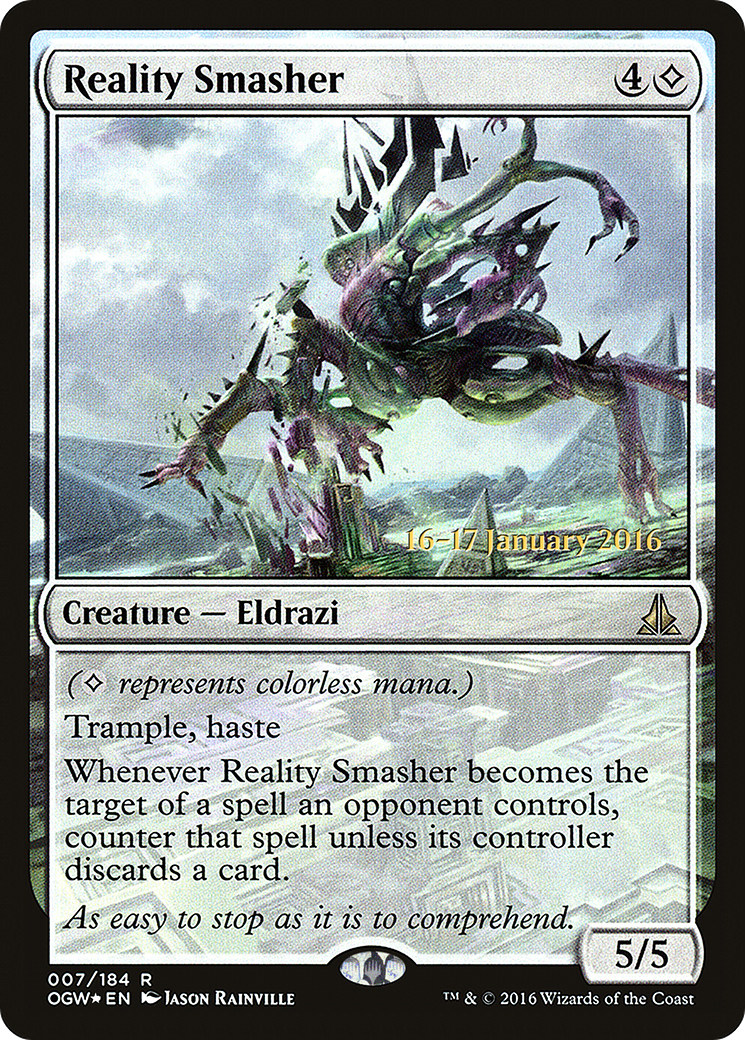 Reality Smasher (PRE-07S) [Oath of the Gatewatch Promos] Foil
