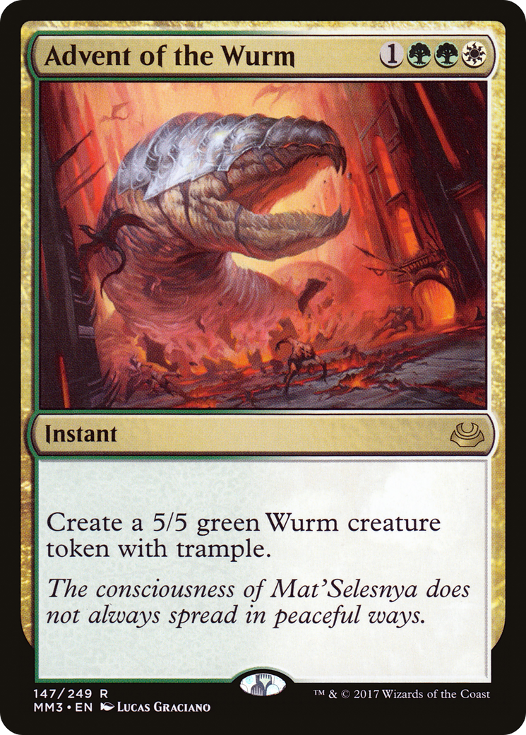 Advent of the Wurm (MM3-147) [Modern Masters 2017]