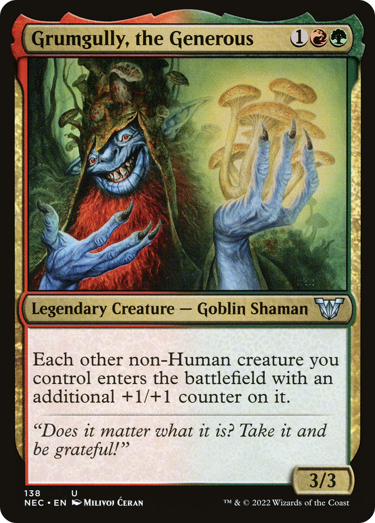 Grumgully, the Generous (NEC-138) [Neon Dynasty Commander]