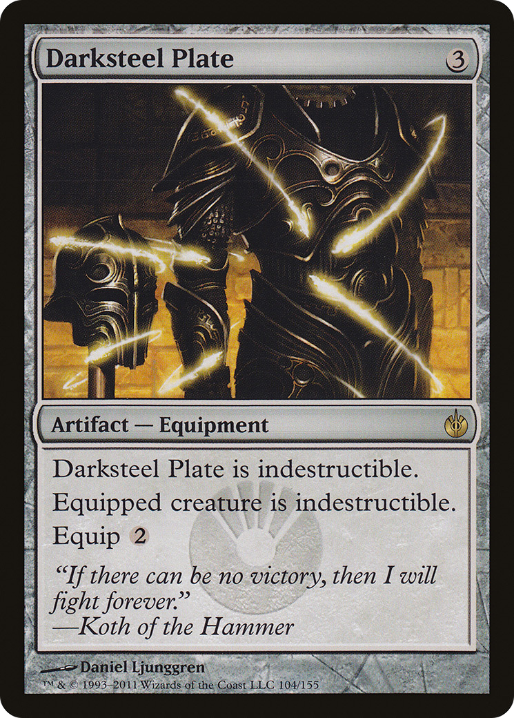 Darksteel Plate (MBS-104) [Mirrodin Besieged] Foil