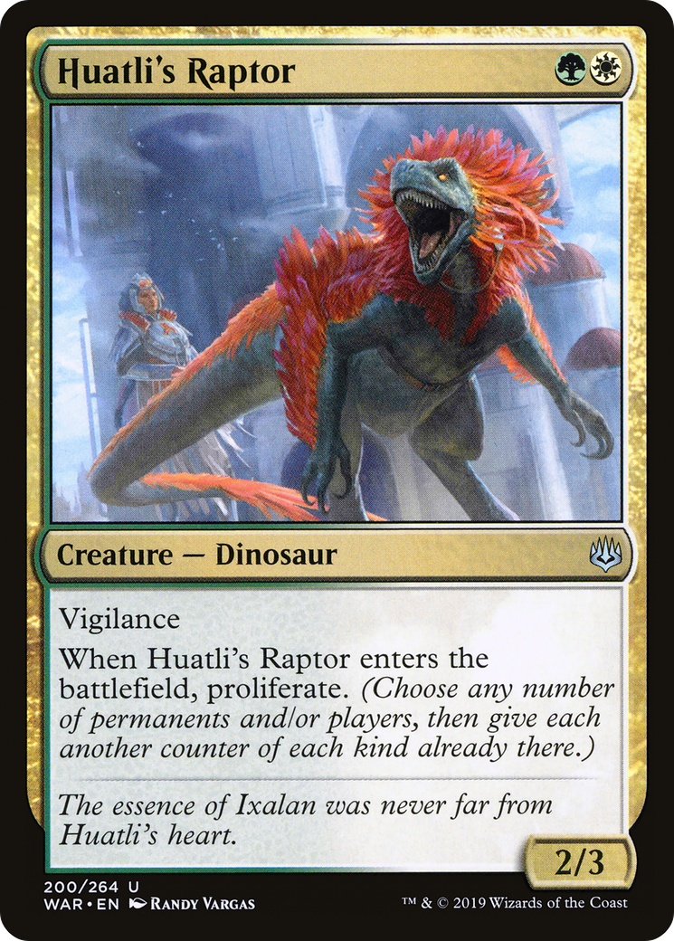 Huatli's Raptor (WAR-200) [War of the Spark]