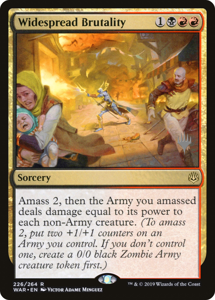 Widespread Brutality (PPELD-226P) [War of the Spark Promos] Foil
