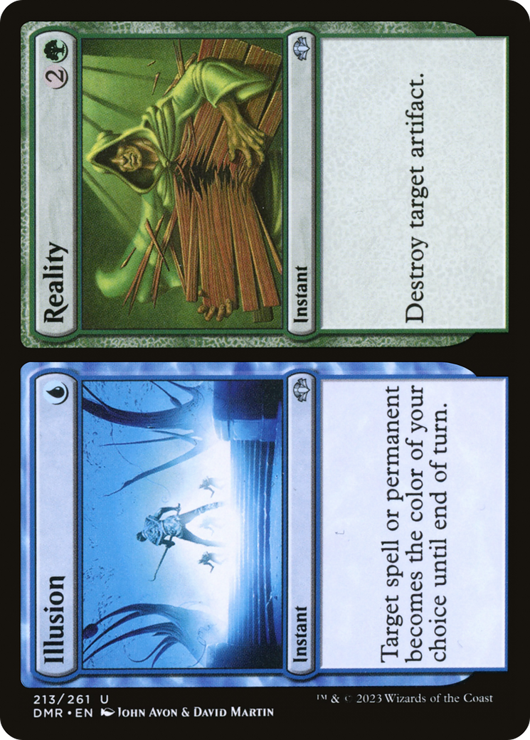 Illusion // Reality (DMR-213) [Dominaria Remastered] Foil