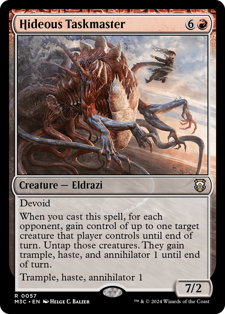 Hideous Taskmaster (M3C-057) [Modern Horizons 3 Commander]: (devoid) Foil