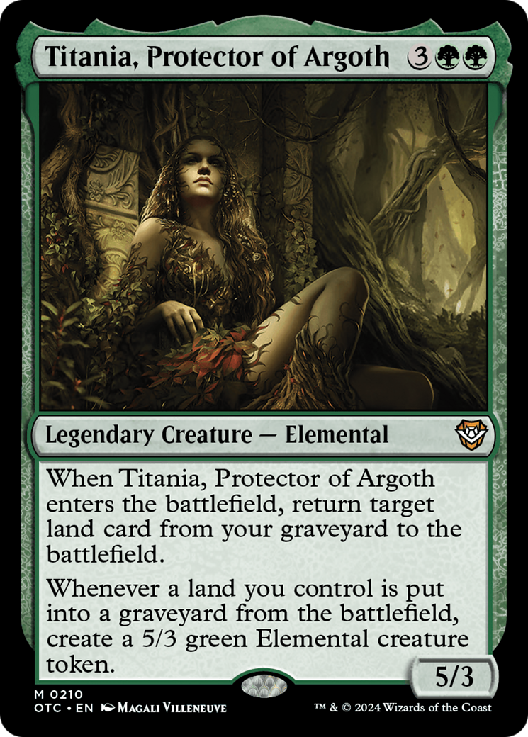Titania, Protector of Argoth (OTC-210) [Outlaws of Thunder Junction Commander]